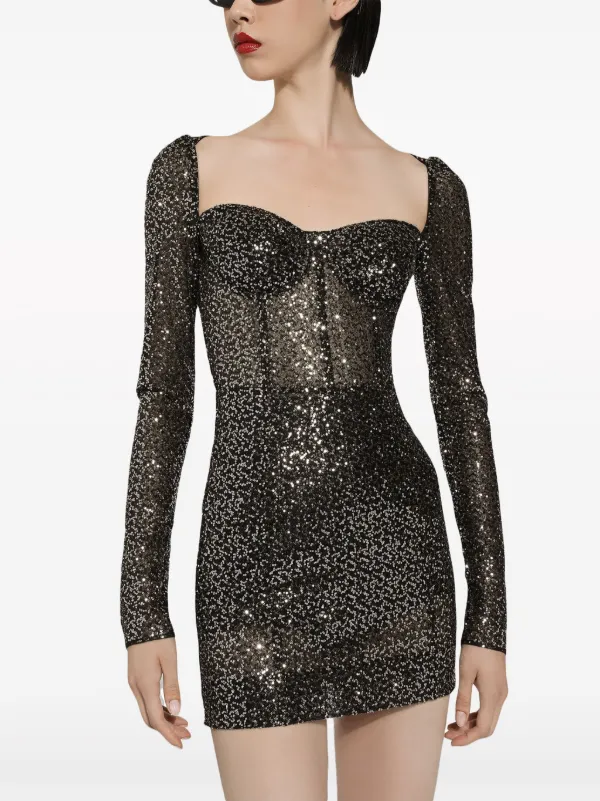 Dolce gabbana sequin dress best sale