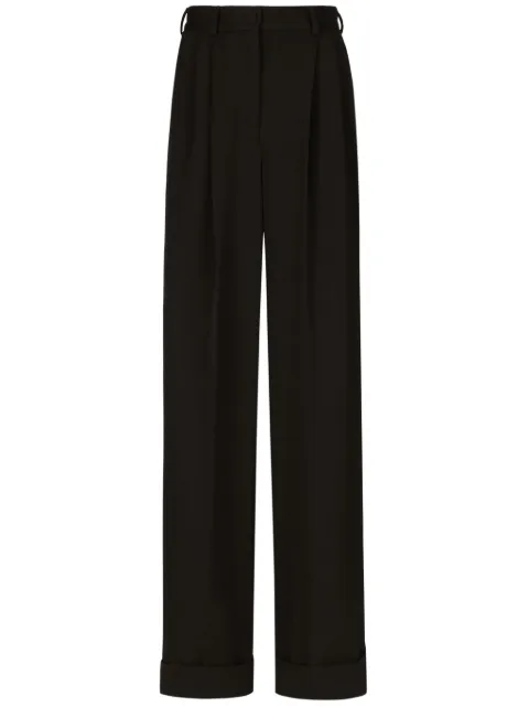 Dolce & Gabbana pleated wide-leg trousers