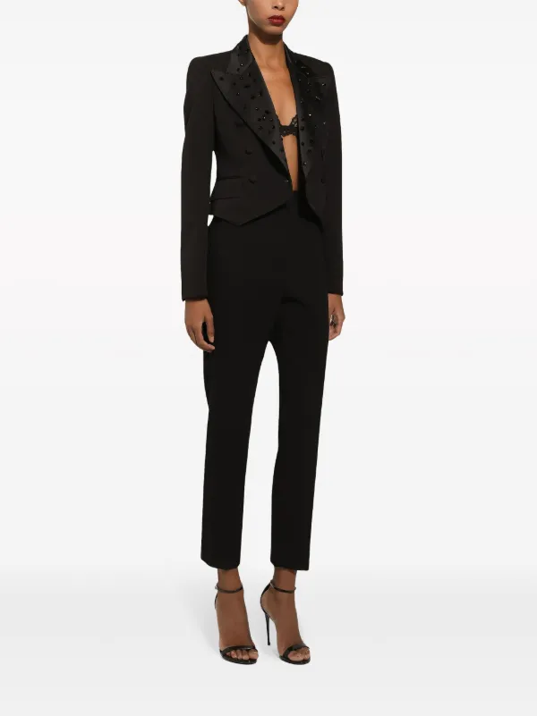 sachin and babi light blue dress Vince Mid Rise Cuffed Cropped Pant | Black | Size 6