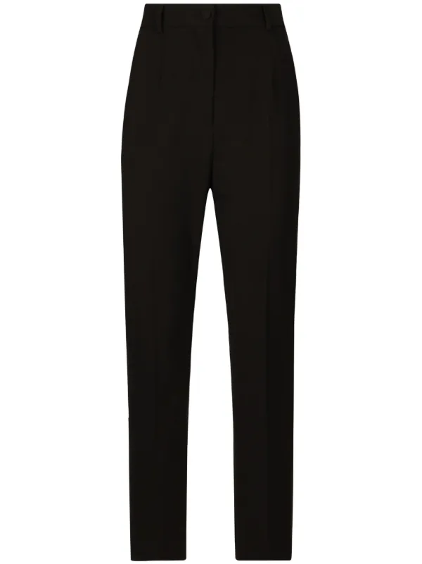 【DOLCE&GABBANA】ハイウエスト クロップド トラウザーズ Dolce & Gabbana ハイウエスト クロップドパンツ | ブラック