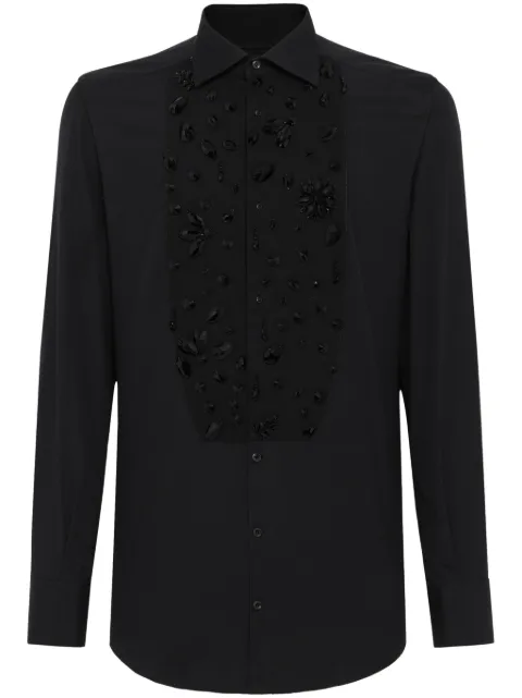 Dolce & Gabbana camisa de esmoquin con detalles de strass