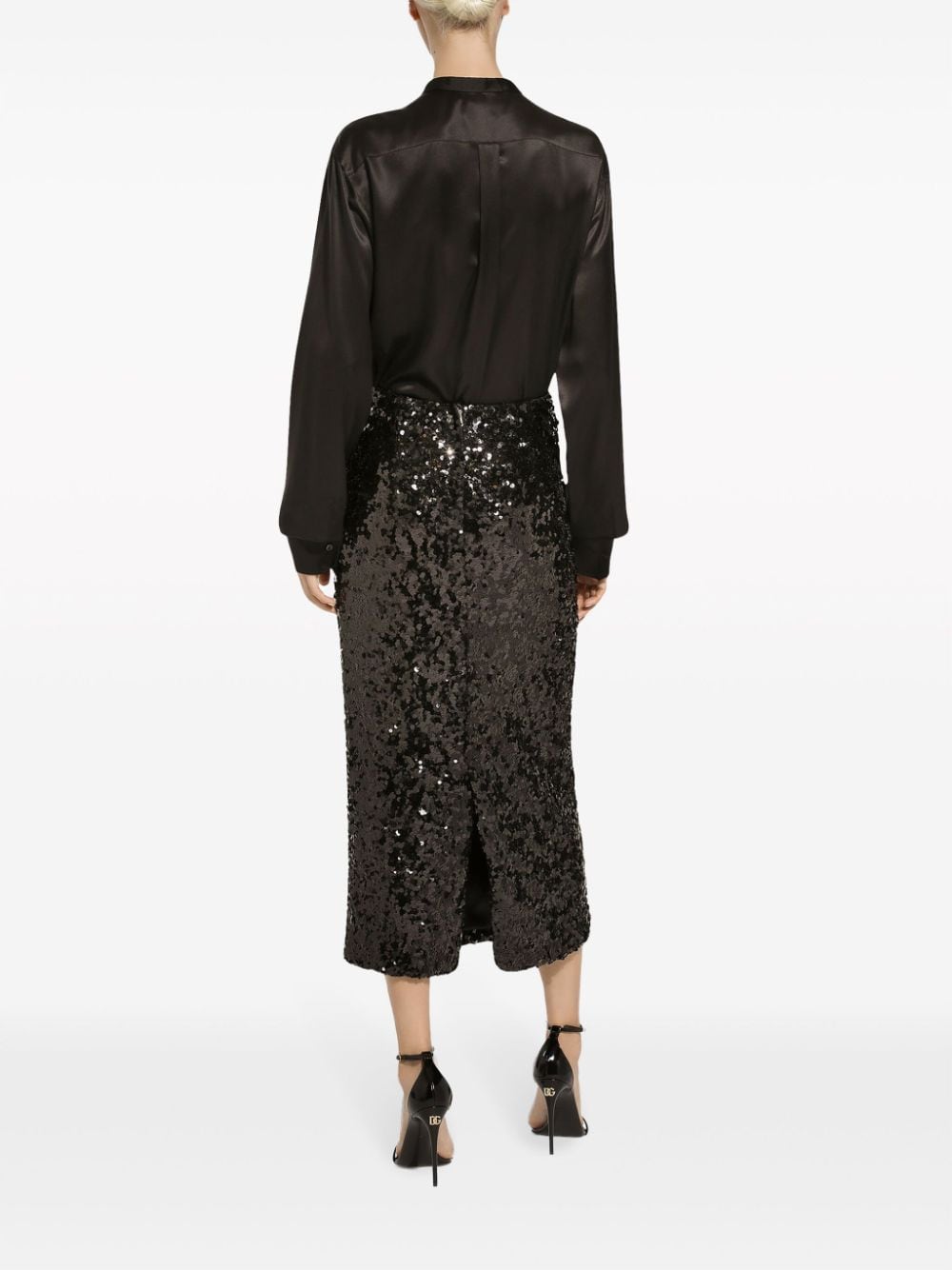 Dolce & Gabbana Blouse met strikdetail Zwart