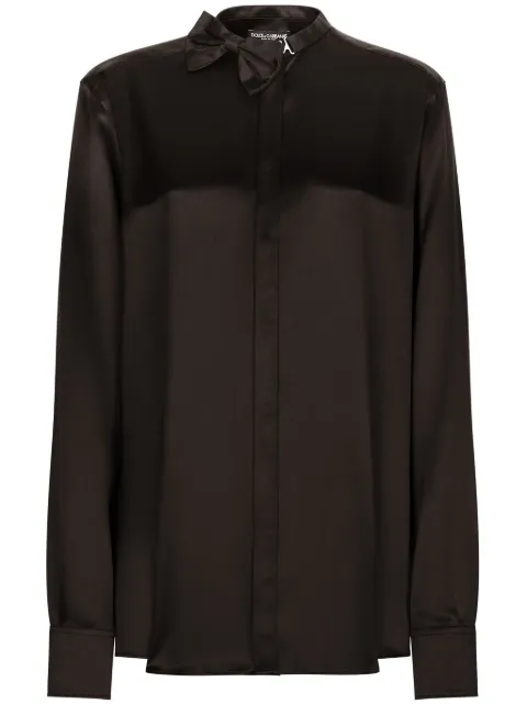 Dolce & Gabbana camisa manga larga con detalle de moño