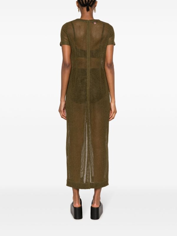 Eckhaus Latta Siren semi-sheer Maxi Dress - Farfetch