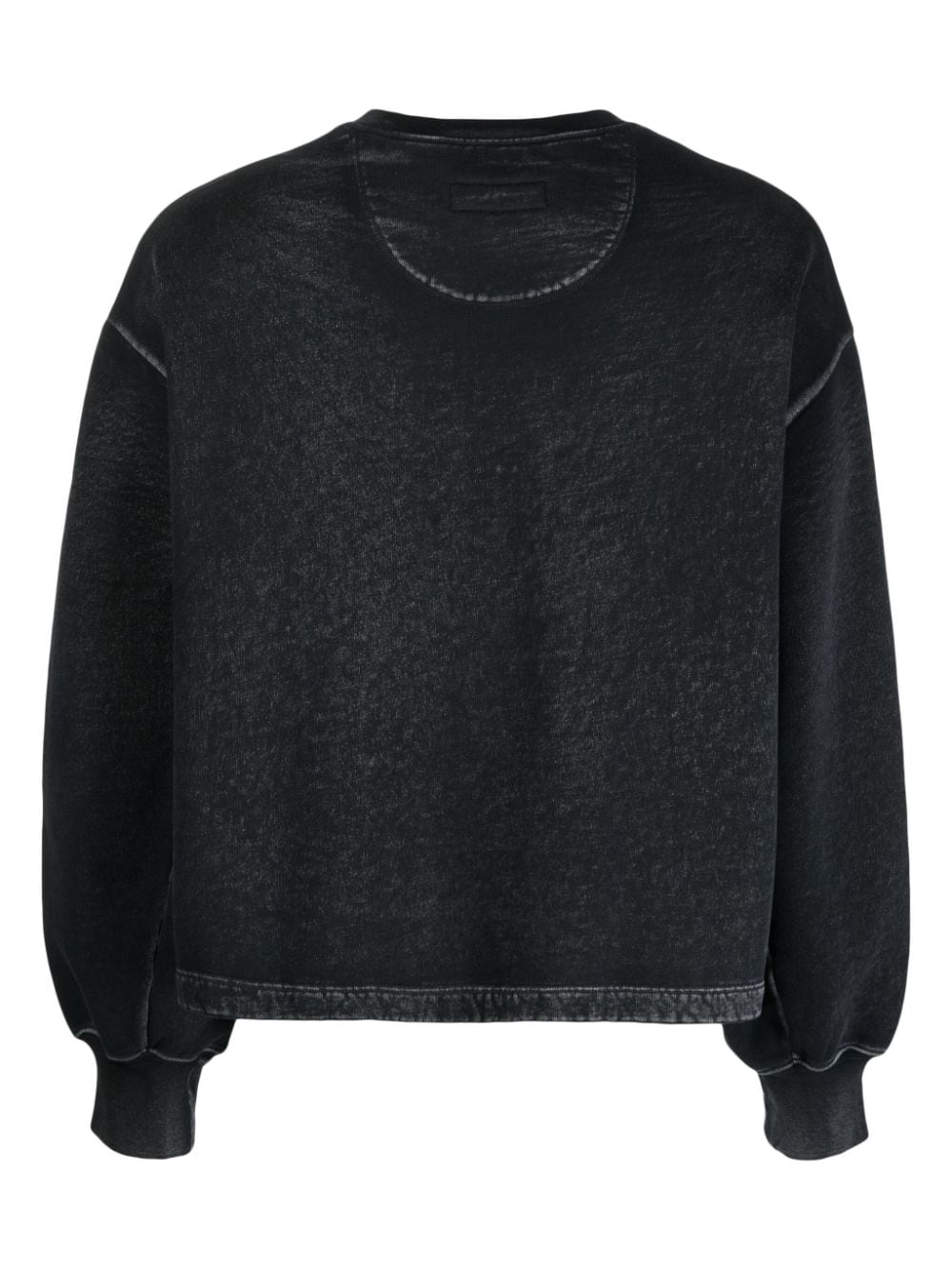 Shop Eckhaus Latta Logo-print Cotton Sweatshirt In Grey