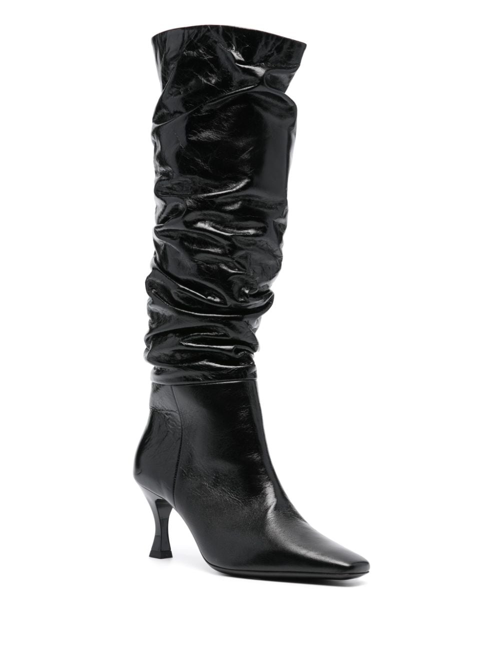 Shop Rejina Pyo Slouchy 70mm Knee-high Boots In Black