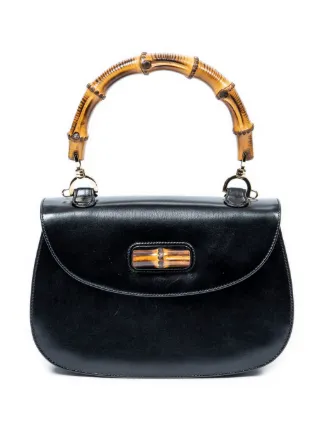 Gucci Pre Owned Bamboo Line Night Handbag Farfetch