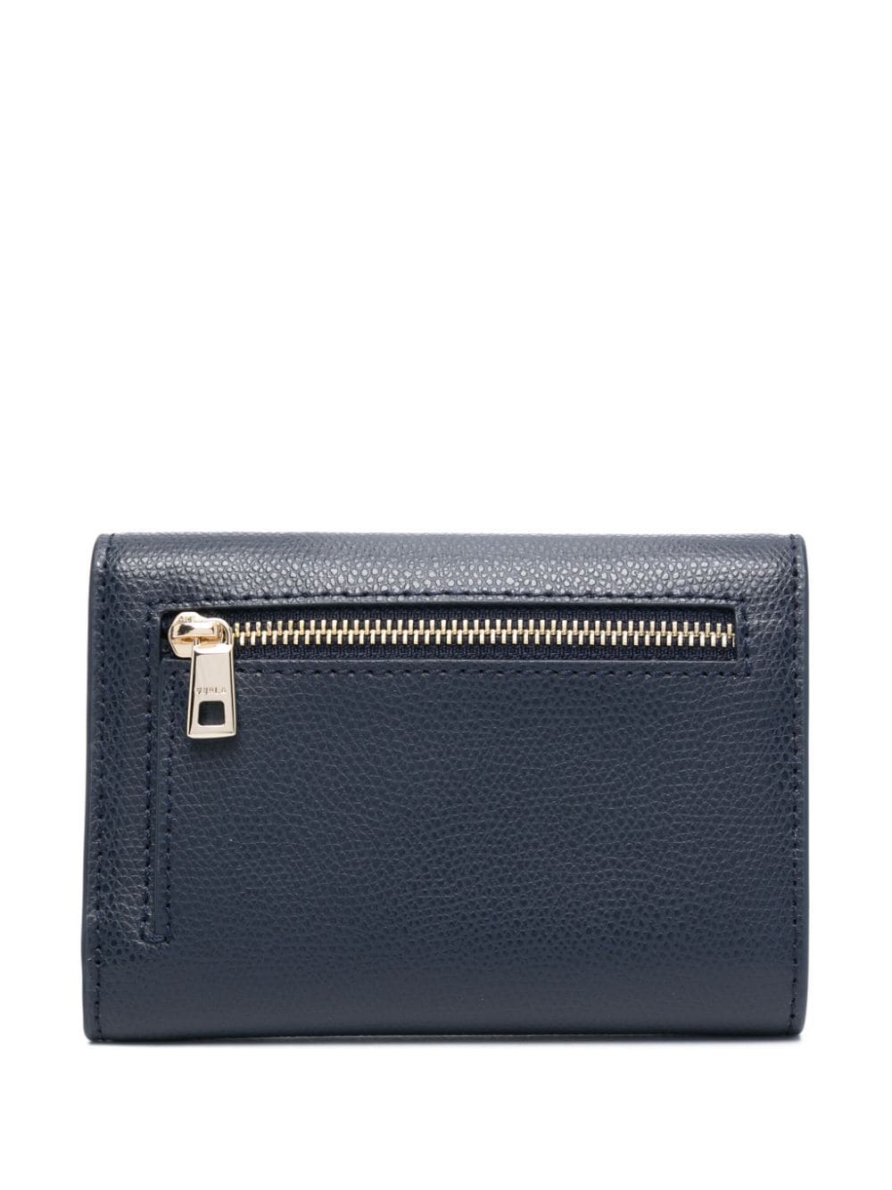 Shop Furla 1927 Compact M Leather Wallet In Blue