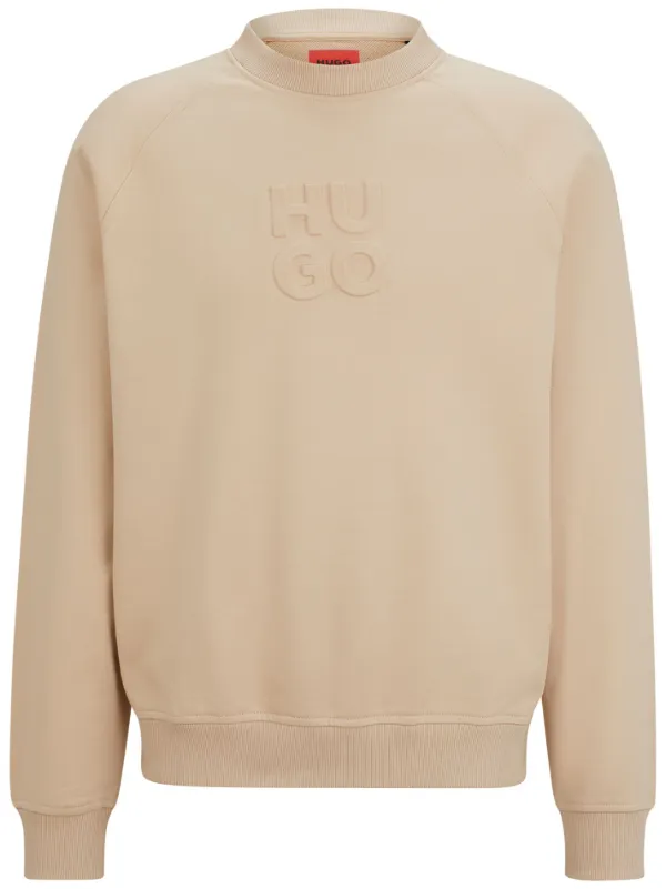 Embossed logo sweatshirt hot sale