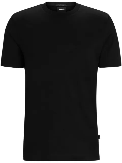 BOSS monogram-jacquard cotton T-shirt