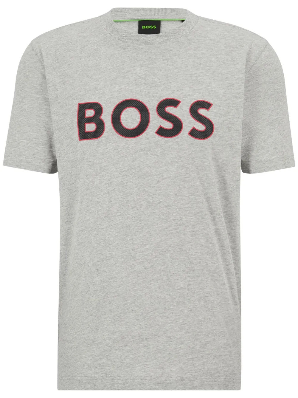 BOSS Camiseta com logo bordado | Cinza | Image 1