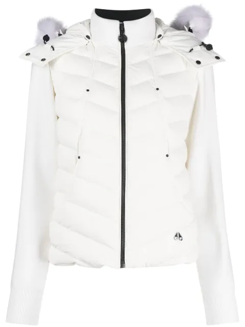 Moose Knuckles hooded panelled padded jacket