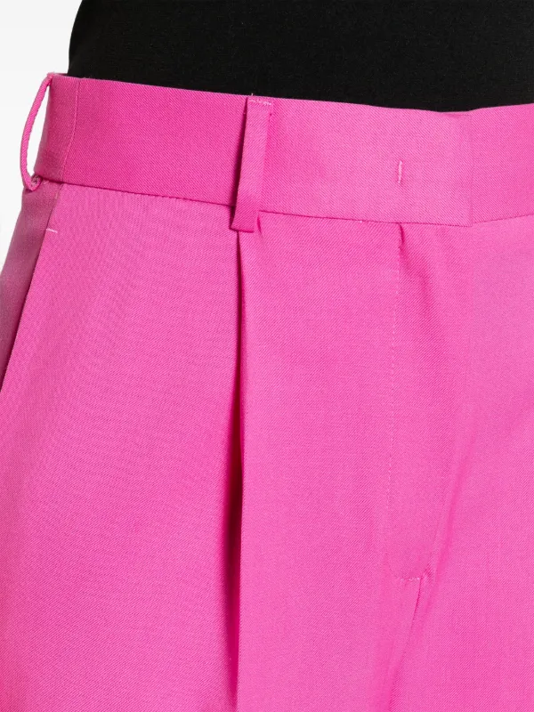 【関税込み】MSGM ピンク ストレートパンツ MSGM ストレートパンツ | ピンク | FARFETCH JP
