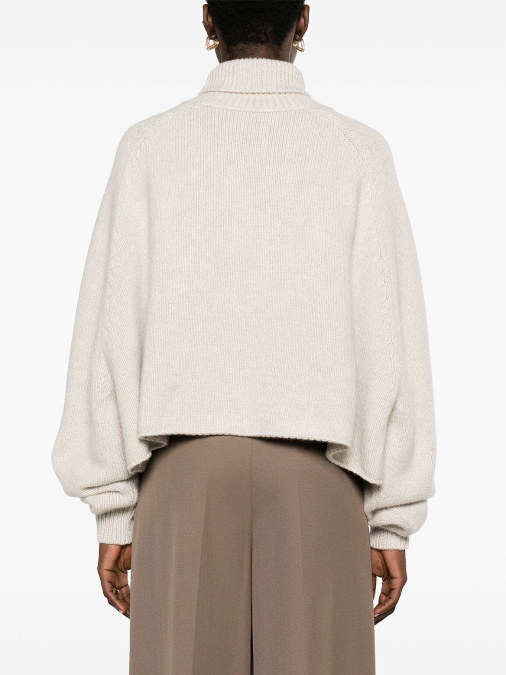Shop The Row Ehud Ribbed-knit Cashmere Jumper In Neutrals