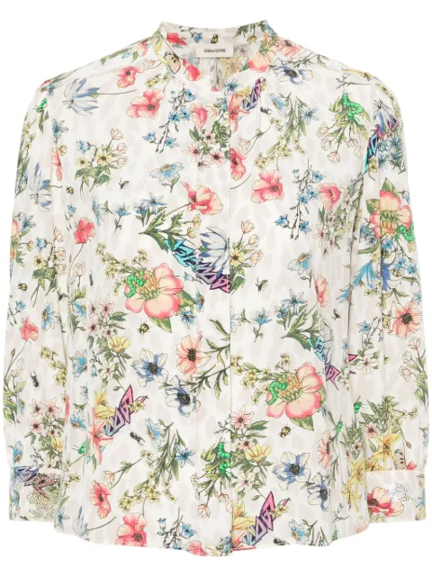 Zadig&Voltaire floral-print silk blouse