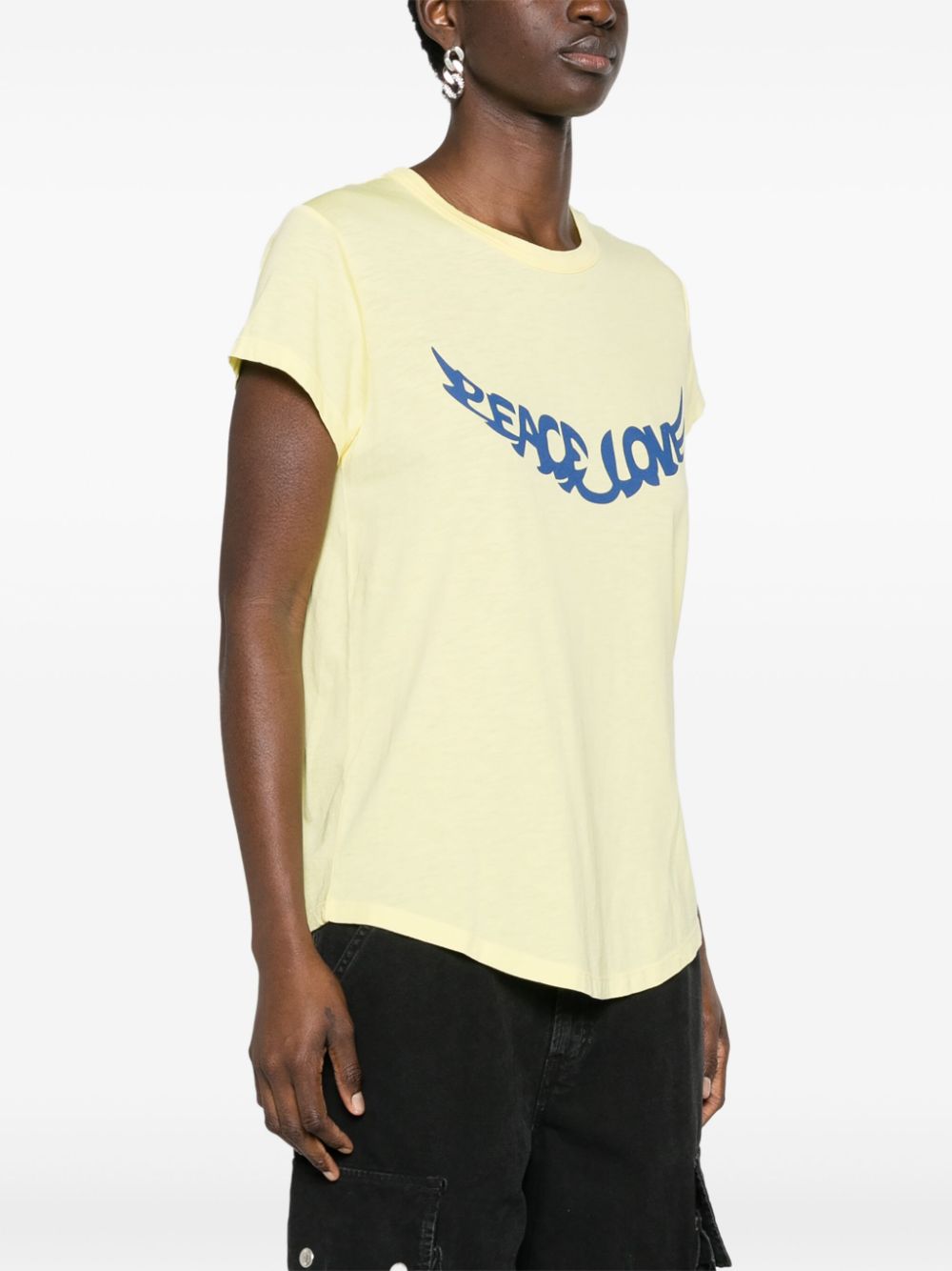 Zadig&Voltaire T-shirt met vleugelprint Geel