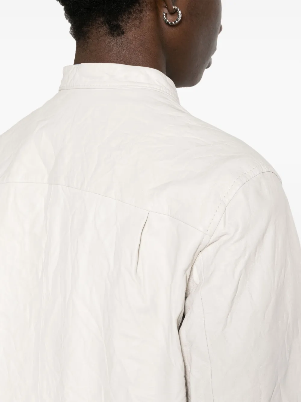 Zadig&Voltaire Leren shirtjack Beige