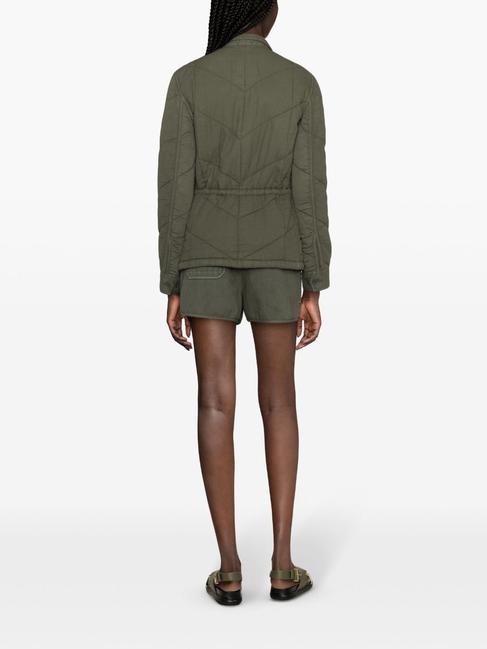 Shop Zadig & Voltaire Kayak Padded Jacket In Green