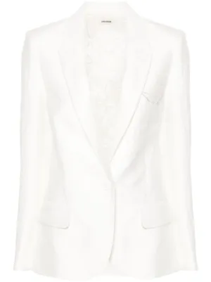 Zadig and voltaire white on sale blazer