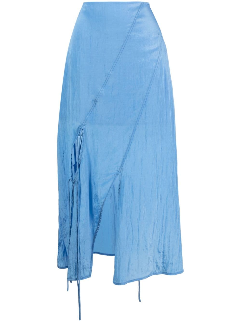 Rejina Pyo Joey tie-fastening skirt Blauw