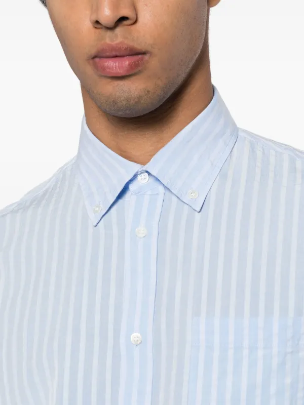 Another Aspect 1.0 Striped Tencel Shirt - Farfetch