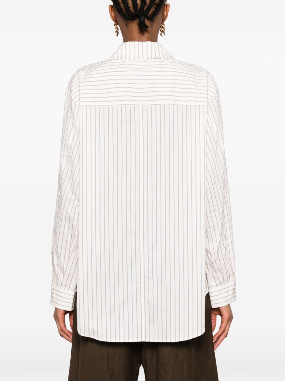 Shop Rejina Pyo Caprice Stripe-pattern Shirt In White
