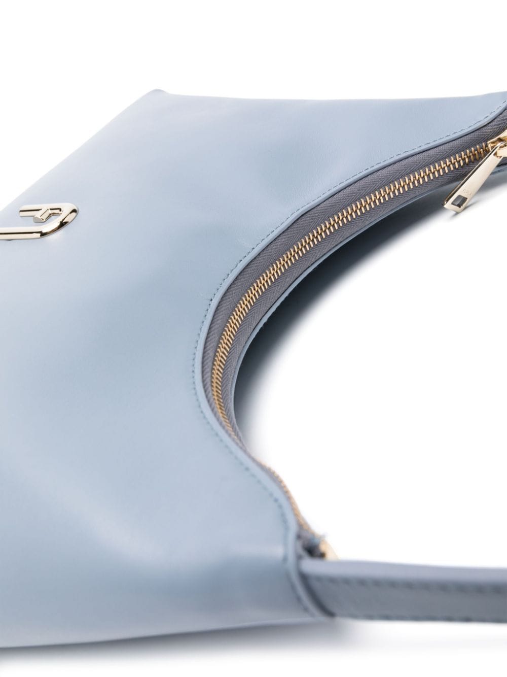 Shop Furla Diamante Logo-plaque Shoulder Bag In Blue