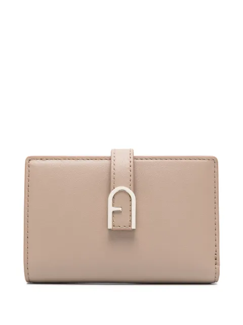 Furla logo-plaque leather wallet