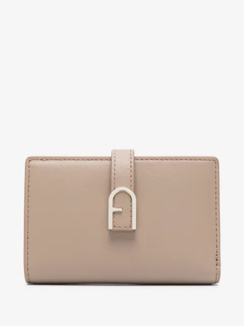 Furla logo-plaque leather wallet