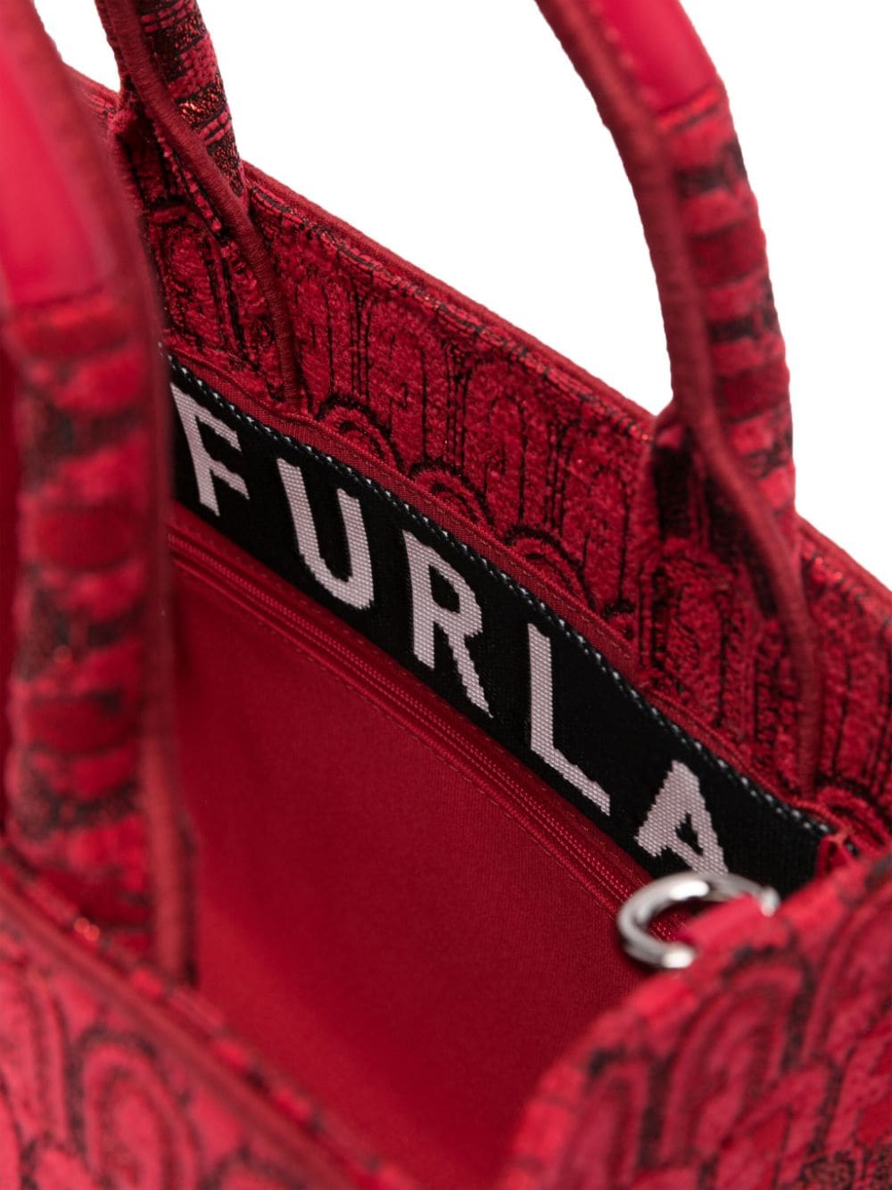 Furla Opportunity shopper met monogram patroon Rood