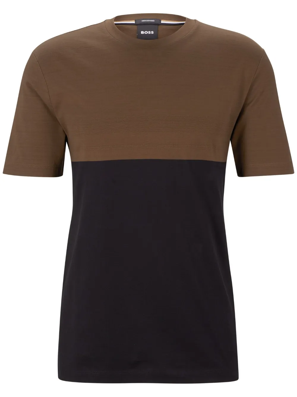 BOSS Camiseta com design bicolor | Marrom | Image 1