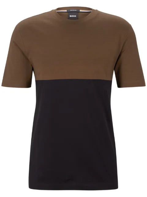 BOSS Camiseta com design bicolor