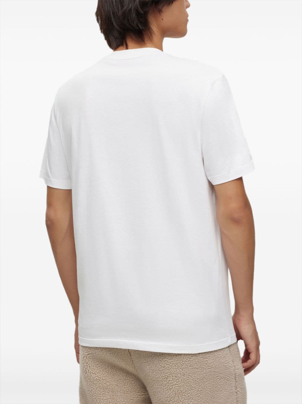 HUGO Katoenen T-shirt met print Wit