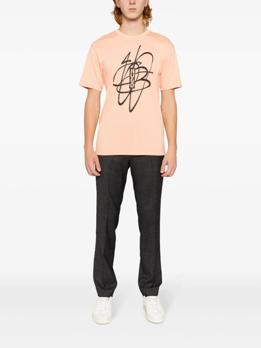 HUGO Camiseta com estampa de logo | Camisetas | Image 2