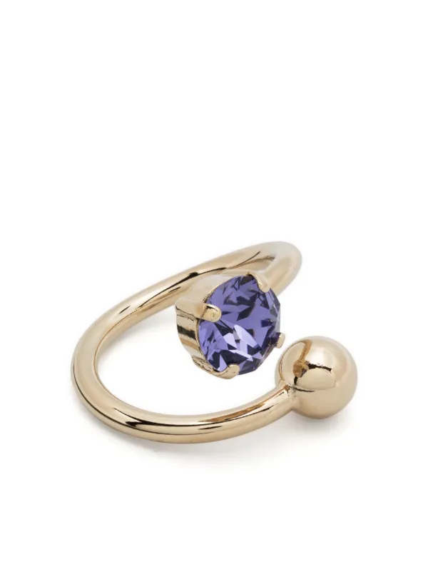 Justine Clenquet Jackie Crystal Ring - Farfetch