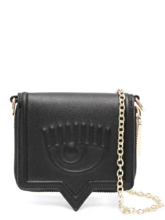 【関税 送料無料】CHIARA FERRAGNI Eyelike レザーベルト Chiara Ferragni Eyelike-motif Shoulder Bag | Black | FARFETCH