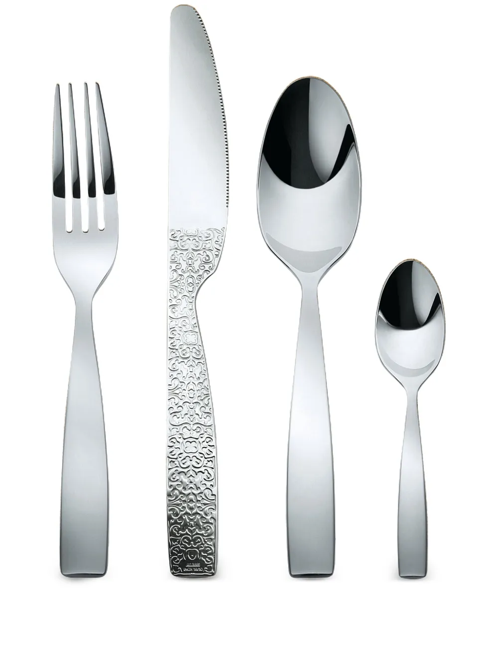 Alessi Dressed cutlery set (24-people setting) - Silver