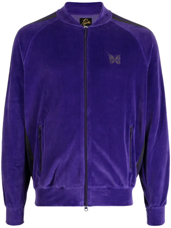 Purple Velour Jacket, Track Jacket