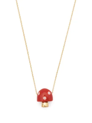 残り僅か！【ALIITA】9kt yellow gold necklace with enamel BEE BRILLANTE ENAMEL NECKLACE – ALIITA