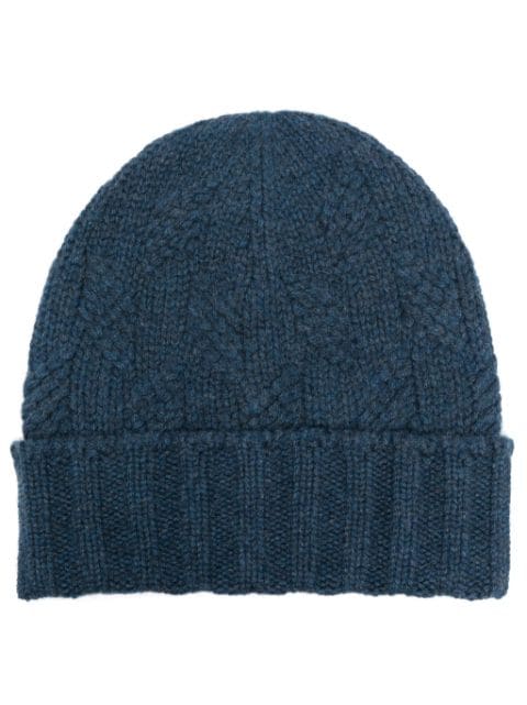 Barba cable-knit cashmere beanie