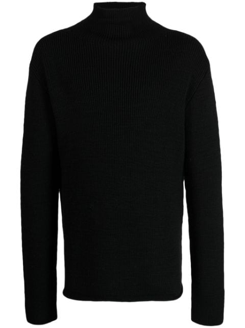 The Row mock-neck merino wool jumper