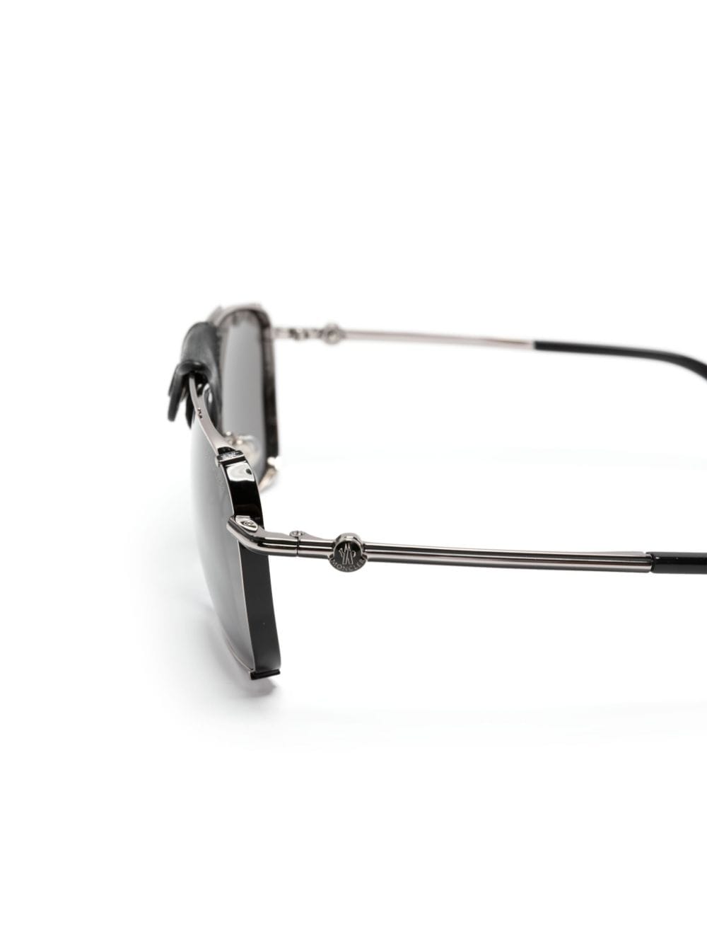 Moncler Eyewear Zonnebril met navigator montuur Zwart