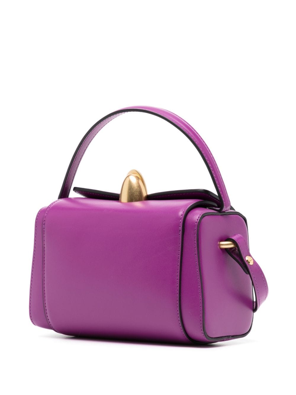 Shop Neous Phoenix Box Leather Crossbody Bag In Purple