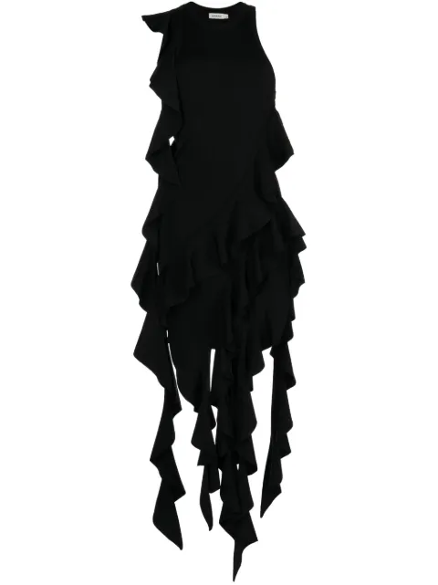 Simkhai Wilda draped ruffled dress