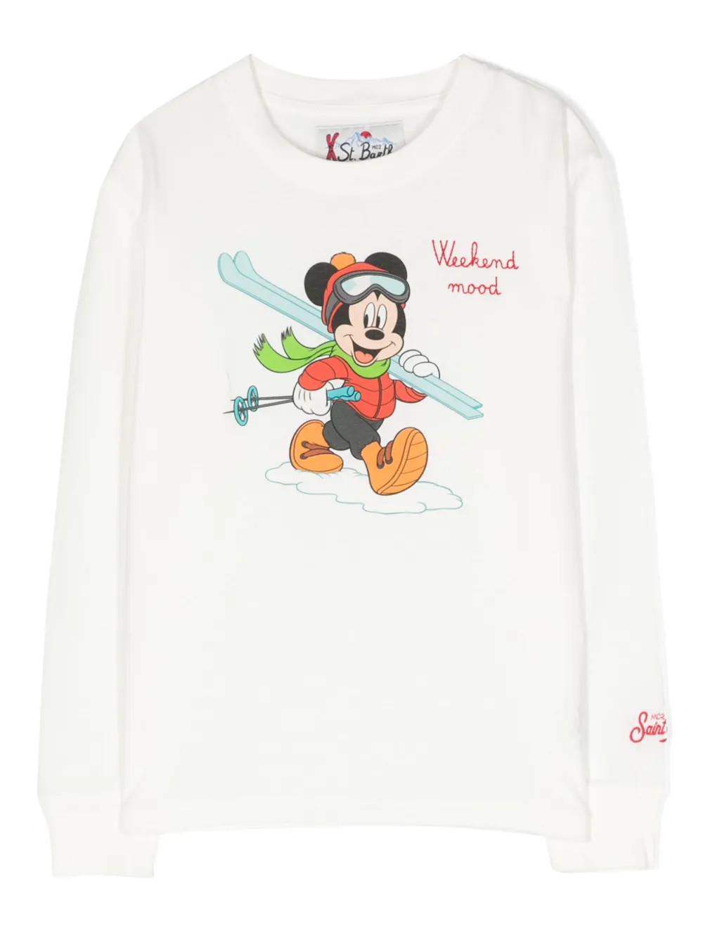 MC2 Saint Barth Kids Mickey-print cotton sweatshirt - Weiß