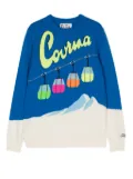 MC2 Saint Barth Kids Courma patterned-intarsia jumper - Blue