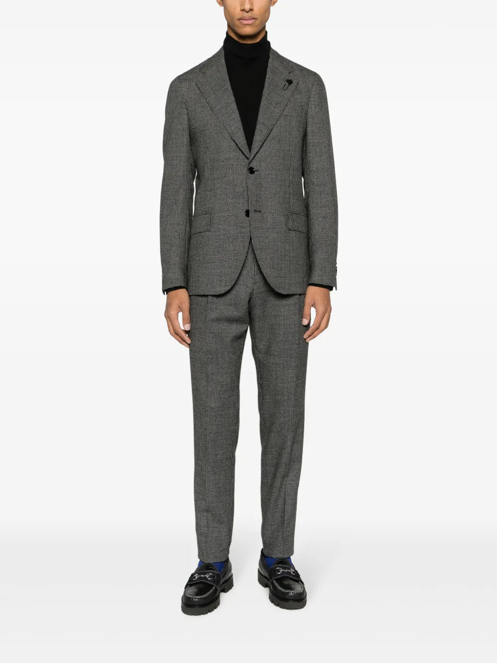 Shop Lardini Special Line Wool-blend Suit In Black