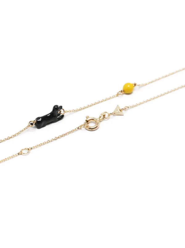 残り僅か！【ALIITA】9kt yellow gold necklace with enamel aliita-necklace-duckling-gold-
