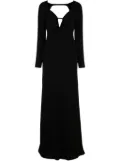 Max Mara cut-out cady maxi dress - Black