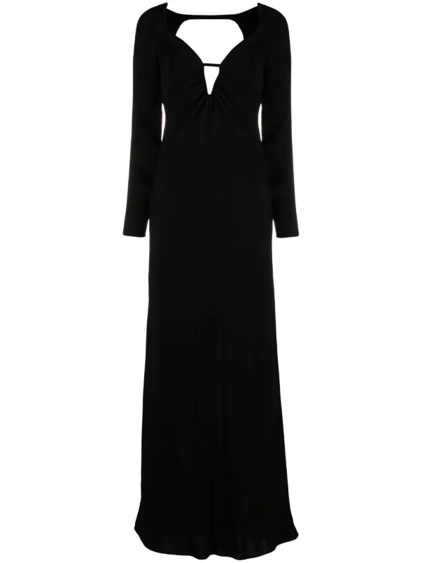 aerie long sleeve knit tie front maxi dress Aerie Long Sleeve Knit Tie Front Maxi Dress